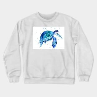 Blue Sea Turtle Crewneck Sweatshirt